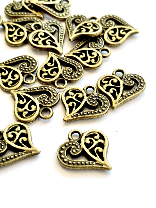 2. Srdce bronz 14x14