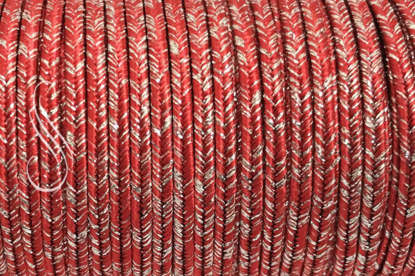 metalická sutaška FIRE/ silver / 1m