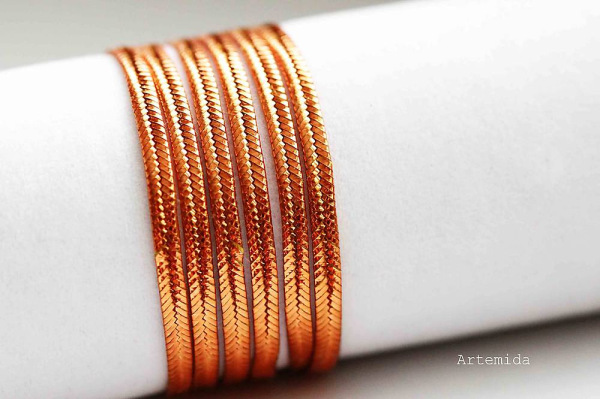 ST1200 sutaška USA - SMOOTH METALLIC COPPER /1m