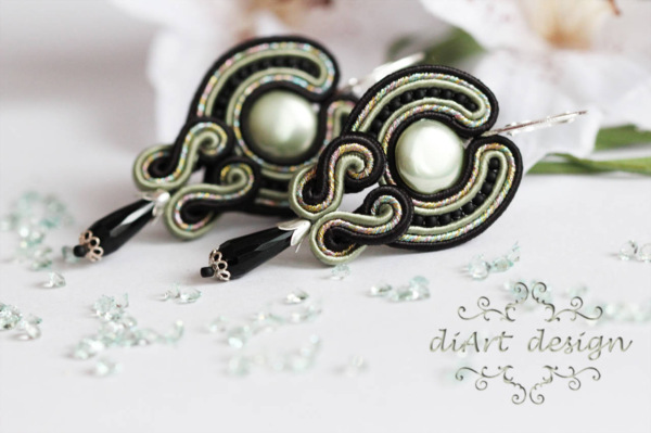 šujtášové náušnice MX VERDE